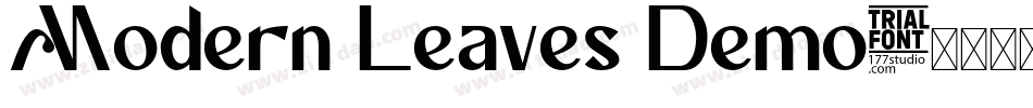 Modern Leaves Demo字体转换